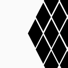 a black and white diamond pattern on a white background