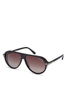 Tom Ford Marcus Pilot Sunglasses, 60mm Luxury Classic Matte Black Aviator Sunglasses, Luxury Matte Black Aviator Sunglasses With Anti-reflective, Tom Ford Bronson Sunglasses, Tom Ford Fausto Glasses, Tom Ford Fausto Sunglasses, Pilot Sunglasses, Tom Ford, Black And Brown, Jewelry Accessories