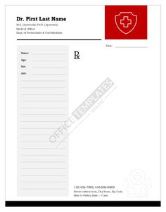 Prescription Pad Design, Doctor Prescription, Picture Comprehension, Ms Word Template, Prescription Pad, Doctors Note Template, Medical Business, Doctors Note, Medical Terms