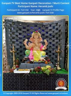 an advertisement for the ganpati tv festival