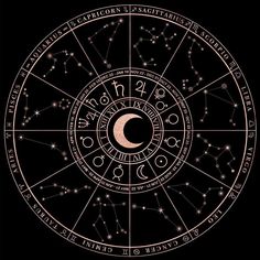 the zodiac wheel with stars in it