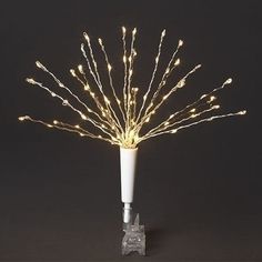 LED Burst Tree Topper - Warm White - The Country Christmas Loft Outdoor Christmas Tree Toppers, Starburst Christmas Tree Topper, Lighted Christmas Tree Topper, Branch Tree Topper, Tree Toppers Christmas Unique, Light Up Tree Topper, Tree Umbrella, Christmas Tree Toppers Lighted, Lighted Tree Topper