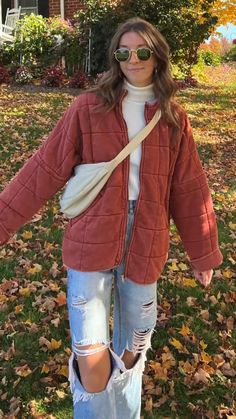 Outfit Autumn, Winter Outfit Ideas, Simple Fall Outfits, Cold Outfits, Comfy Outfit, Jeans Bag, Mode Inspiration