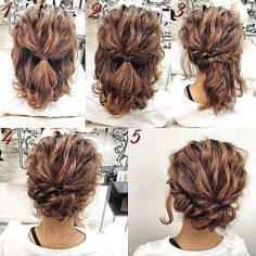 Easy Updo Hairstyles Tutorials, Hairstyles Up, Updo Messy, Sanggul Modern, Updo Hairstyles Tutorials, Easy Updo Hairstyles, Simple Prom Hair, Up Dos, Prom Long