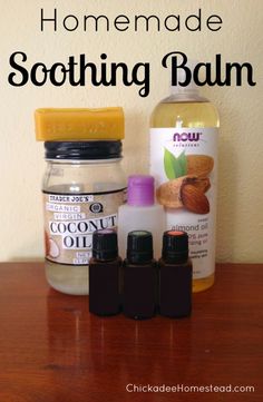 Homemade+Soothing+Balm Homemade Neosporin, Homemade Lotions, Doterra Recipes, Balm Recipe, Natural Recipes, Healing Balm, Healthy Products, Homemade Products, Diy Products