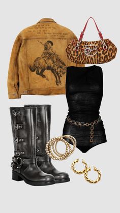 Traje Cowgirl, Country Outfit, Leopard Print Outfits, Look Festival, Looks Country, Rodeo Outfits, Nashville Outfits, Outfit Styles, Chique Outfits