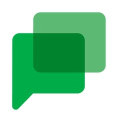 two green speech bubbles on a white background