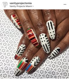 Bhm Nail Designs, Mud Cloth Nails, African American Nail Designs, Nails African Design, African Inspired Nail Design, Kente Nails, African Nails Design, African Print Nails, Ghana Nails