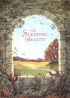 the sleeping beauty book cover with an open window