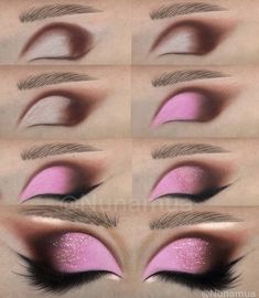 Makeup Ideas Step By Step Eyeshadows, How To Eyeshadow, Eyeshadow Looks Step By Step, Crazy Eye Makeup, Maquillage Yeux Cut Crease, Drag Make-up