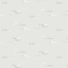 a gray and white wallpaper with birds flying in the sky