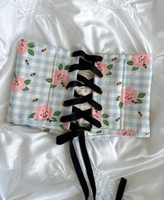 All preorder items ship within 1-2 weeks! Handmade with brand new floral bumblebee gingham fabric Fully lined with silky fabric and plastic-boned Back lace is stretchy, removable, and adjustable Order based off your waist measurement Free U.S. shipping! Pink Corset Belt Suspender, Lace Leg Warmers, Gingham Fabric, Silky Fabric, Underbust Corset, Waist Measurement, Crochet Crop Top, Really Cute Outfits, Cute Crochet