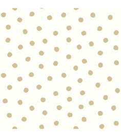 a white and gold polka dot wallpaper pattern