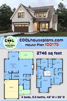 the floor plan for this house is very large and has three bedroom, two bathrooms