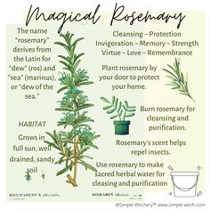 a poster with instructions on how to use rosemary