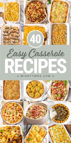 40 Easy Casserole Recipes