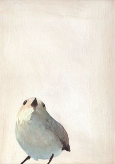 a painting of a bird on a white background