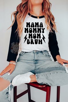 Mommy Mama Mom Bruh SVG Digital Design Download, Cricut cut files, boy – Scarlow Digital Super Bowl Shirts, Aunt Tshirt, Funny Sports Shirts, Gothic Mode, Aunt Shirt, Aunt Life, Auntie Gifts, I'm With The Band, Beating Heart