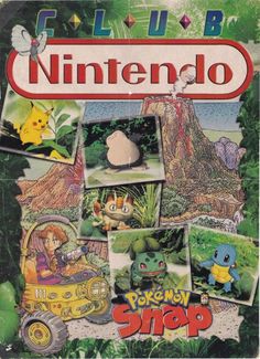 the front cover of nintendo magazine with pictures of pokemons and other things on it