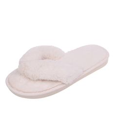 SATISFY YOUR LOVE FOR PLUSH COMFORT ALL SUMMER LONG Elevate your at-home relaxation with Fleece Chic’s thong slippers that provide a cozy, stylish retreat for your well-deserving feet. Whether you’re starting your morning routine or winding down after a long day, these are great for those moments when you want to slip into something more comfy without sacrificing looks. These house shoes' faux fur exudes femininity and their unique design lets you show off your fresh pedicure. Perfect for cold, Soft Comfortable Indoor Slippers, Comfortable Soft Slippers For Home, Soft Slippers For Lounging, Comfortable Soft Touch Indoor Slippers, Super Soft Comfy Slippers, Comfy Super Soft Slippers For Home, Comfortable Soft Touch Slippers For Indoor Use, Soft Open Toe Indoor Slippers, Soft Flat Summer Slippers