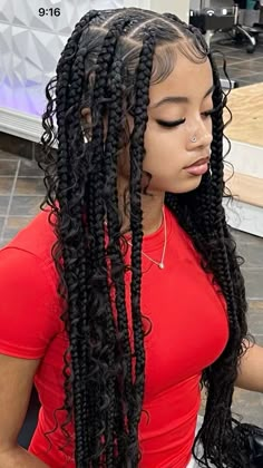 @hearts2kaylaa #hair #hairstyles #hairgoals #hairstyleinspiration #hairstylesforblackwomen #braids #braidedhairstylesforblackwomen #braidgoals #boho #bohemian Short Box Braids Hairstyles, Braided Hairstyles For Teens