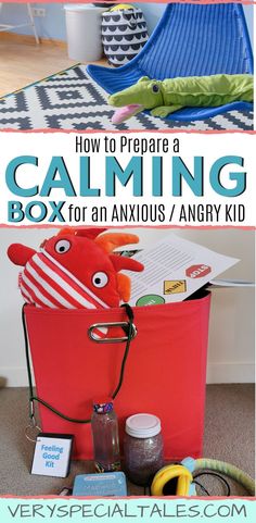 Calm Down Box, Calm Box, Anger Management For Kids, Play Therapy Activities, Kids Coping Skills, Calm Down Kit, Play Therapy Techniques, Kids Feelings, Angry Child