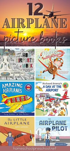 the cover of 12 airplane picture books