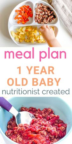 the meal plan for one year old baby is ready to be eaten and put in their lunch