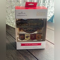 the game of thrones gift set is in its box