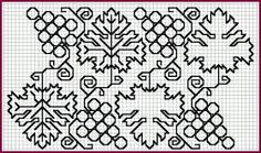 a drawing of snowflakes on graph paper