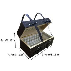 the size and measurements of an open suitcase