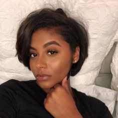 Natural Hair Bob Cut, Bob Black Women, Pixies Haircut, Hair Baddie, Natural Hair Bob, Bob Black, Haircare Tips, Hair With Layers