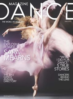 a magazine cover with a ballerina on it