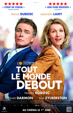 a movie poster for the film tour de l'onde debout with two people