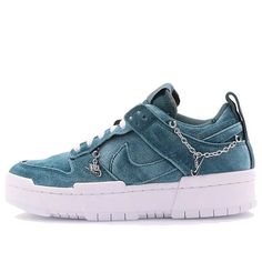 Nike Womens WMNS Dunk Low Disrupt Ash Green DO5219-010 sneakmarks Dunk Shoes, Wmns Dunk Low, Nike Dunk Low Disrupt, Jordan 11 Women, Vapour Max Nike, Dunk Low Nike, Nike Sacai, Womens Air Jordans, Green Sneakers