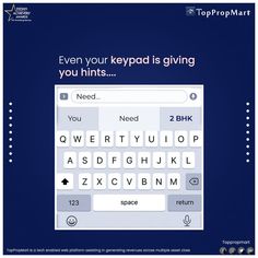 the keyboard is giving you hints