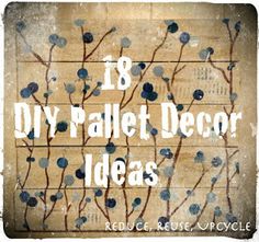 diy pallets Pallet Home Decor, Used Pallets, Wooden Spool, Repurposed Wood