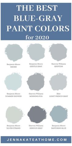 the best blue gray paint colors for 2020