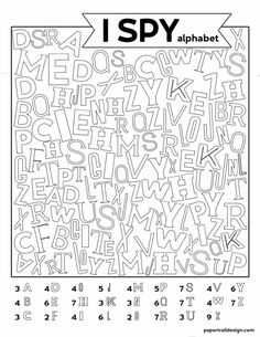 an alphabet coloring page with numbers and letters