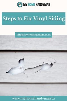 My Home Handyman Repair Holes In Vinyl Siding, Repairing Vinyl Siding, How To Remove Deck Stain From Vinyl Siding, How To Repair Vinyl Siding, How To Fix A Hole In Vinyl Siding, Vynal Siding, Vynil Siding, Vinyl Siding Trim