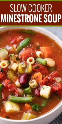 a white bowl filled with minestone soup