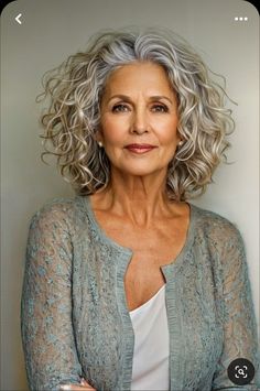 Curly Hair Styles For Long Hair, Hair Over 60 Aging Gracefully, Long Hairstyles For Women, Fabulous Hair, Medium Curly Hair Styles, Natural Gray Hair