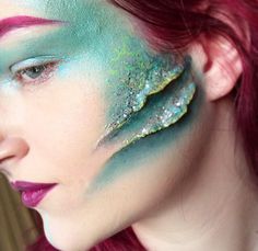 Mermaid Halloween Makeup Videos, Scar Wax, Makeup Zombie, Make Up Designs, Coastal Scents, Mermaid Diy