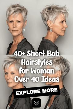 short bob, mature women, sophisticated hairstyles Short Hairstyles Layers, Short Bobs For Older Women, Short Pixie Layered Haircuts, Short Lady Haircut, 40s Short Hairstyles, Cropped Bob Hairstyles, Medium Short Hairstyle Women Thick Hair, Short Tapered Bob