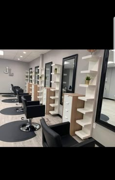 the salon is clean and ready for customers to use