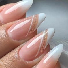 23+ Best White French Tip Almond Nail Ideas For 2024 - DrExplains Almond Nails Tips Designs, White French Tip Almond, Almomd Nails, French Tip Almond, Almond Nail Ideas, French Manicure Acrylic Nails, Bright Nail Designs, Unghie Sfumate, Nail Tip Designs