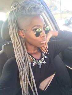 Mohawk Locs, Braid Beauty, Mohawk Cut, Locs Ideas, Braided Mohawk, Mohawk Styles, Shaved Side Hairstyles