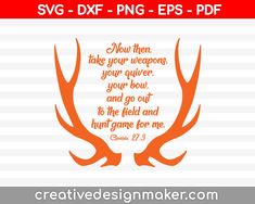 Deer Hunting SVG PNG Cutting Printable Files