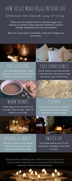 a poster showing the different types of candles and their uses for lighting up your home