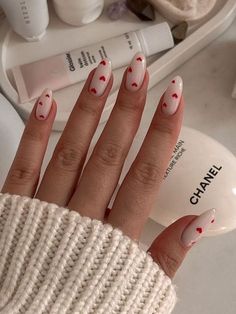 Paznokcie Hello Kitty, February Nails, Nagel Tips, Casual Nails, Soft Nails, Dream Nails